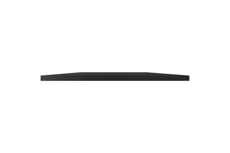 Boghylder 8 stk. 60x50x1,5 cm spånplade sort højglans - Sort - Bogreol
