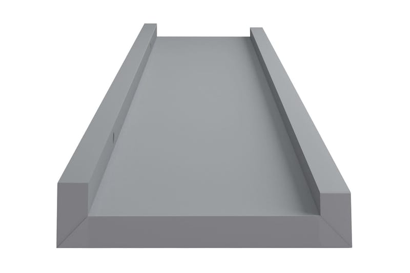 billedhylder 2 stk. 40x9x3 cm MDF grå - Grå - Opbevaring - Hylder & Reoler - Bogreol - Bogliste