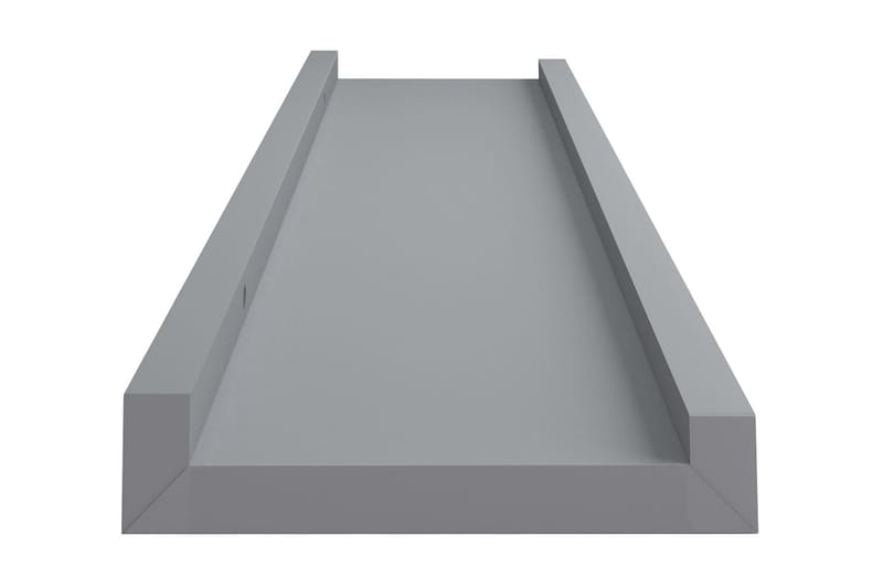 billedhylder 2 stk. 40x9x3 cm MDF grå - Grå - Billedhylde & gallerihylde - Bogliste