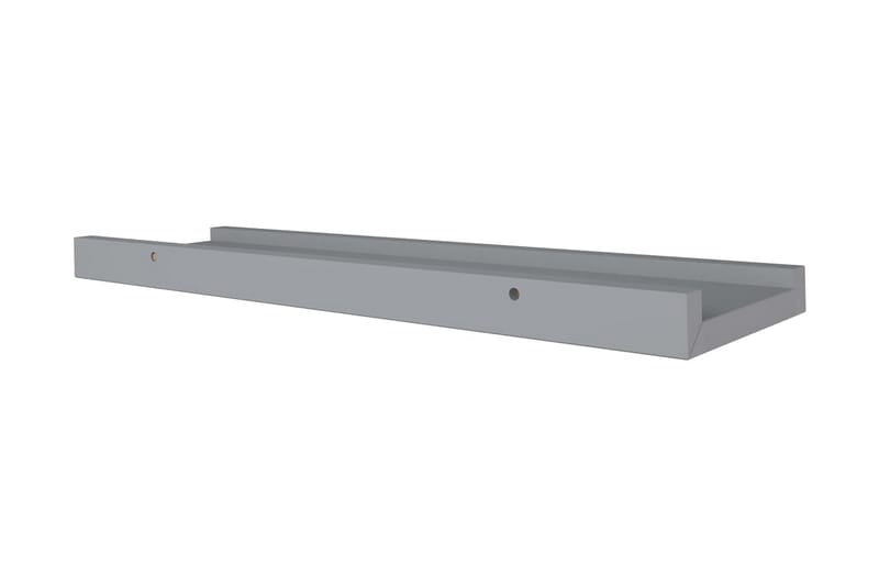 billedhylder 2 stk. 40x9x3 cm MDF grå - Grå - Opbevaring - Hylder & Reoler - Bogreol - Bogliste
