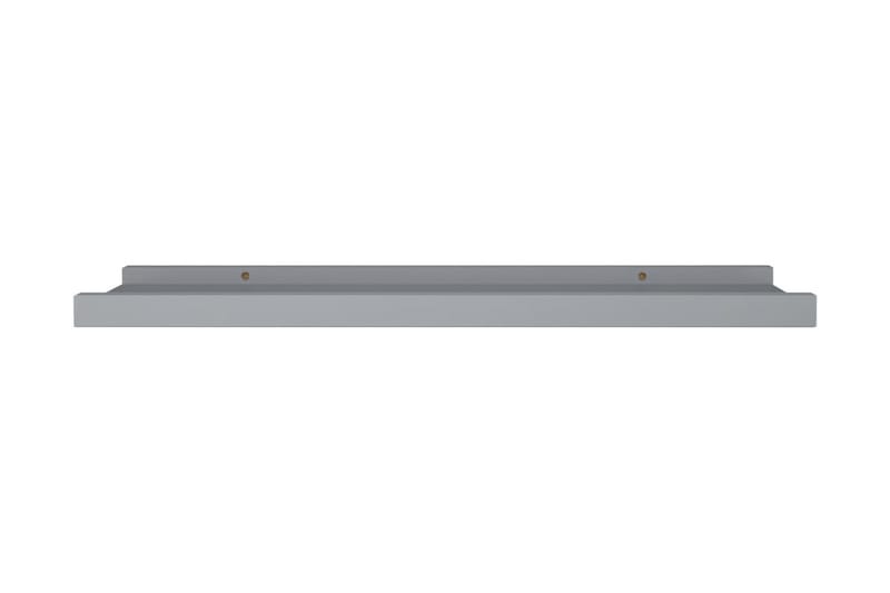 billedhylder 2 stk. 60x9x3 cm MDF grå - Grå - Opbevaring - Hylder & Reoler - Bogreol - Bogliste