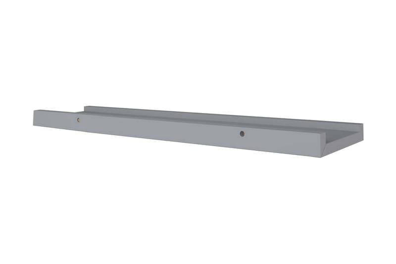 billedhylder 2 stk. 60x9x3 cm MDF grå - Grå - Opbevaring - Hylder & Reoler - Bogreol - Bogliste