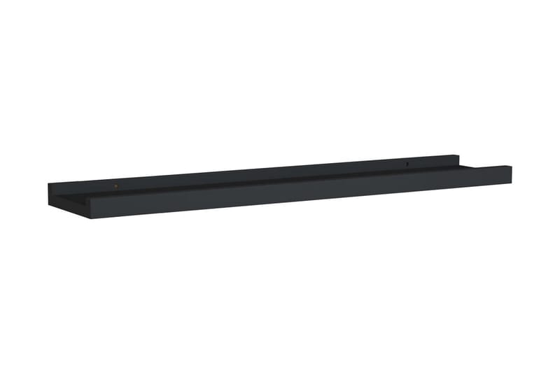 billedhylder 2 stk. 60x9x3 cm MDF sort - Sort - Opbevaring - Hylder & Reoler - Bogreol - Bogliste