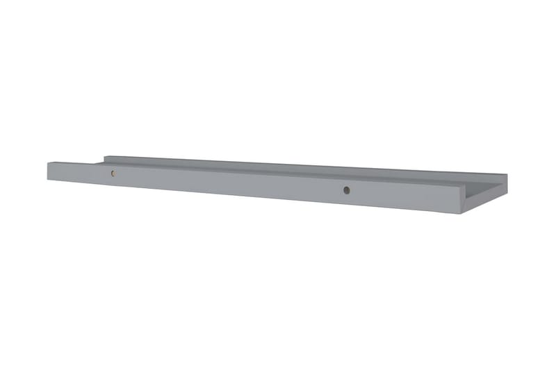 billedhylder 2 stk. 80x9x3 cm MDF grå - Grå - Opbevaring - Hylder & Reoler - Bogreol - Bogliste