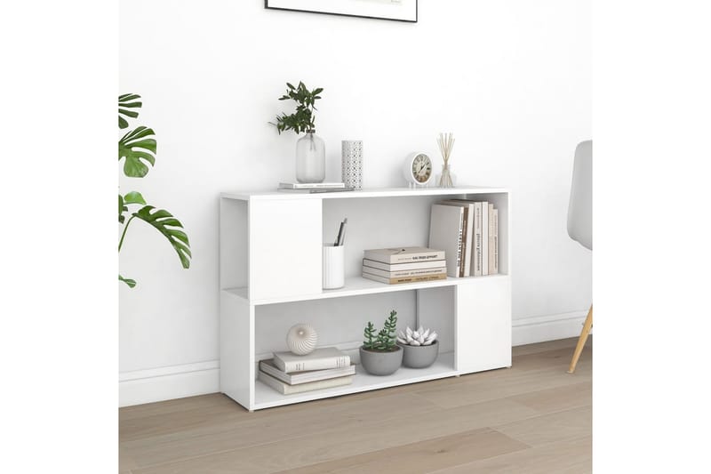bogreol 100x24x63 cm spånplade hvid - Hvid - Opbevaring - Hylder & Reoler - Bogreol