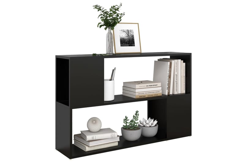 bogreol 100x24x63 cm spånplade sort - Sort - Opbevaring - Hylder & Reoler - Bogreol