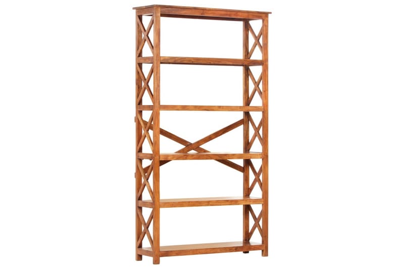 Bogreol 100X30X180 cm Massivt Akacietræ Sheeshamfinish - Brun - Opbevaring - Hylder & Reoler - Bogreol