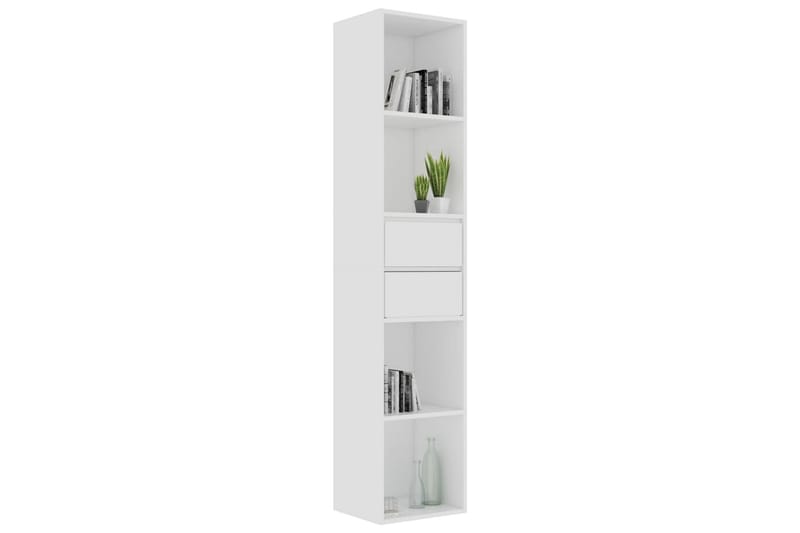 Bogreol 36X30X171 cm Spånplade Hvid - Opbevaring - Hylder & Reoler - Bogreol