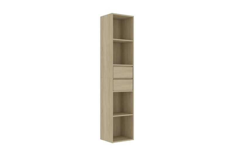 Bogreol 36X30X171 cm Spånplade Sonoma-Eg - Opbevaring - Hylder & Reoler - Bogreol