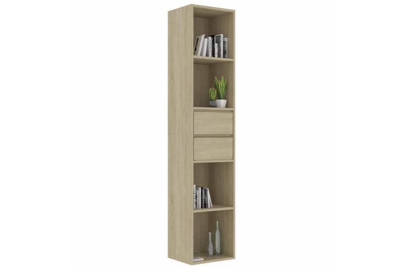 Bogreol 36X30X171 cm Spånplade Sonoma-Eg - Opbevaring - Hylder & Reoler - Bogreol