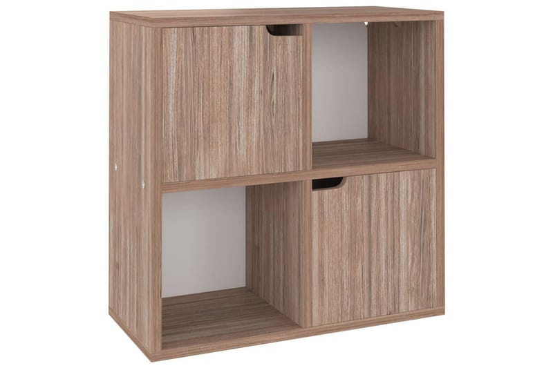 bogreol 60x27,5x59,5 cm spånplade grå sonoma-eg - Brun - Opbevaring - Hylder & Reoler - Bogreol