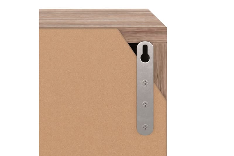 bogreol 60x27,5x59,5 cm spånplade grå sonoma-eg - Brun - Opbevaring - Hylder & Reoler - Bogreol