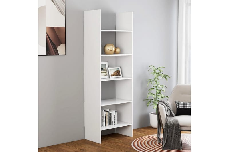 bogreol 60x35x180 cm spånplade hvid - Hvid - Opbevaring - Hylder & Reoler - Bogreol