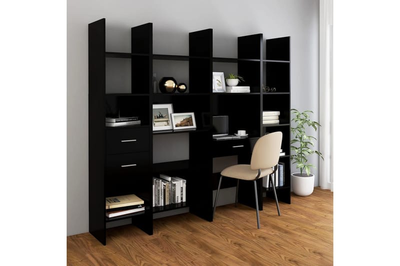 bogreol 60x35x180 cm spånplade sort - Sort - Opbevaring - Hylder & Reoler - Bogreol