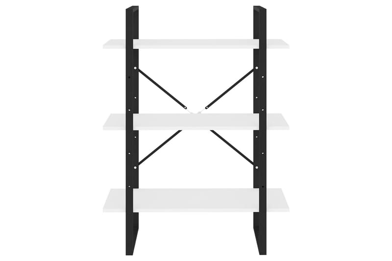 bogreol 80x30x105 cm spånplade hvid - Sort - Opbevaring - Hylder & Reoler - Bogreol