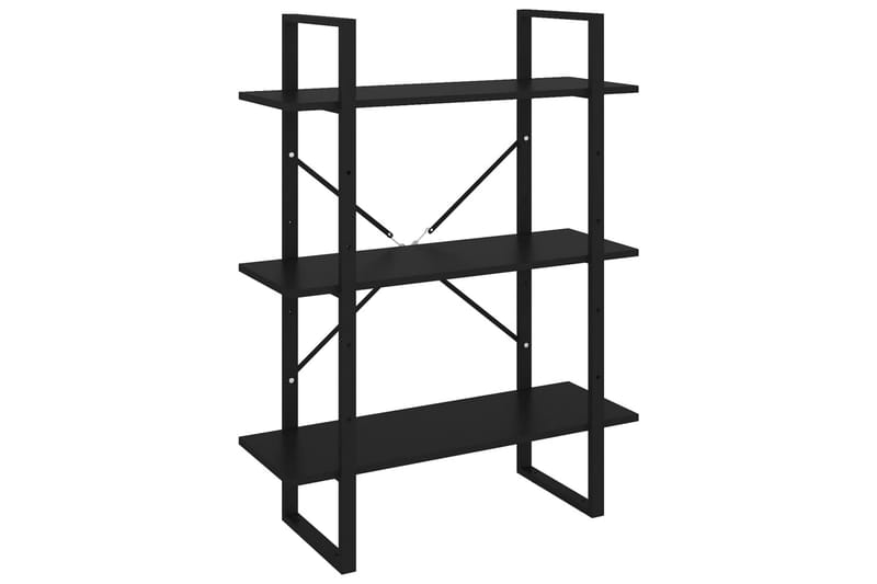 bogreol 80x30x105 cm spånplade sort - Sort - Opbevaring - Hylder & Reoler - Bogreol