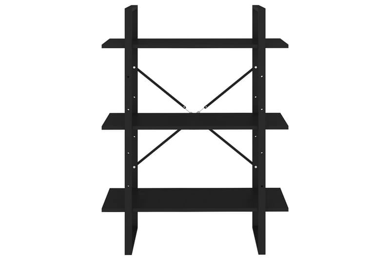 bogreol 80x30x105 cm spånplade sort - Sort - Opbevaring - Hylder & Reoler - Bogreol