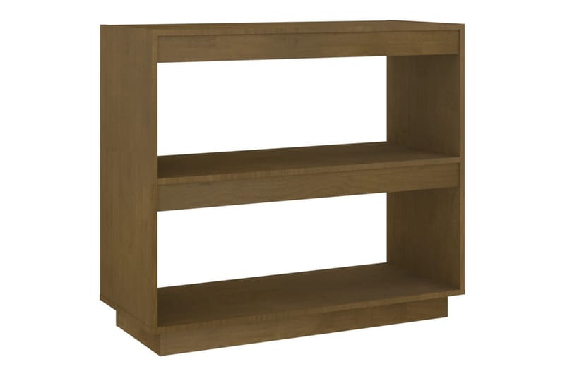 bogreol 80x35x71 cm massivt fyrretræ honningbrun - Brun - Opbevaring - Hylder & Reoler - Bogreol