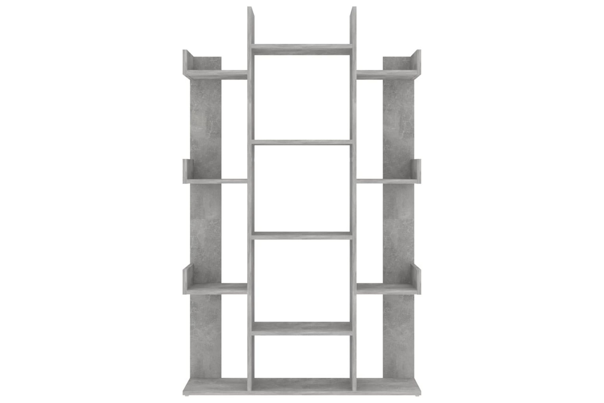 bogreol 86x25,5x140 cm spånplade betongrå - Grå - Opbevaring - Hylder & Reoler - Bogreol