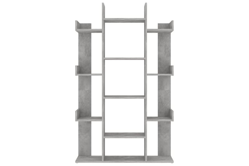 bogreol 86x25,5x140 cm spånplade betongrå - Grå - Opbevaring - Hylder & Reoler - Bogreol