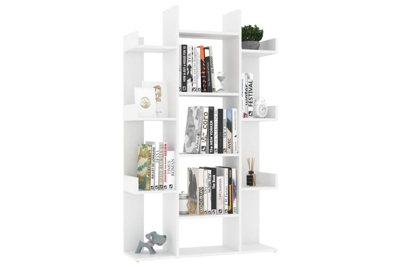bogreol 86x25,5x140 cm spånplade hvid - Hvid - Opbevaring - Hylder & Reoler - Bogreol