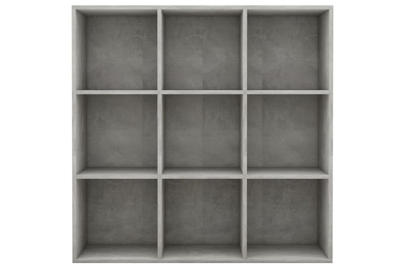 Bogreol 98x30x98 cm Spånplade Betongrå - Grå - Opbevaring - Hylder & Reoler - Bogreol