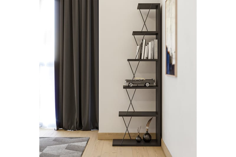 Bogreol antracit | Sort - Opbevaring - Hylder & Reoler - Bogreol