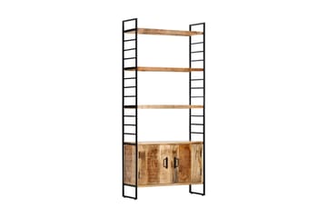Bogreol I 4 Niveauer 80x30x180 cm Ru Mangotræ - Opbevaring - Hylder & Reoler - Bogreol
