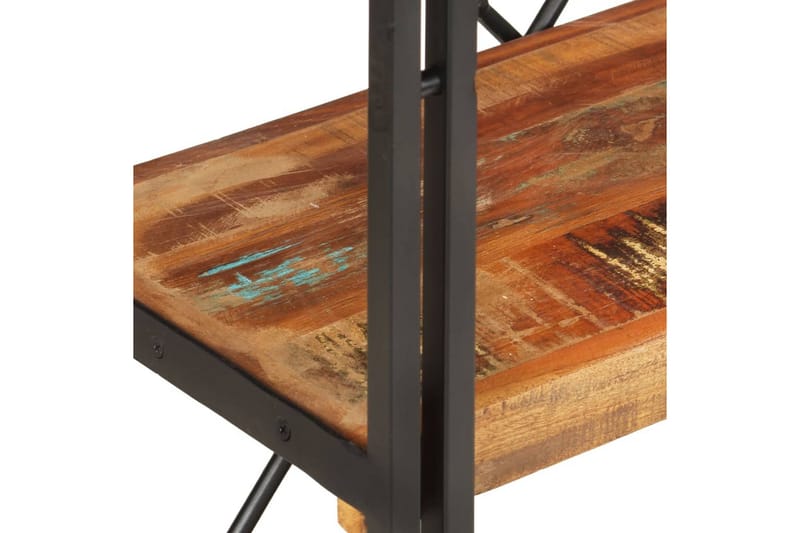 bogreol m. 3 hylder 60x30x80 cm massivt genbrugstræ - Flerfarvet - Opbevaring - Hylder & Reoler - Bogreol