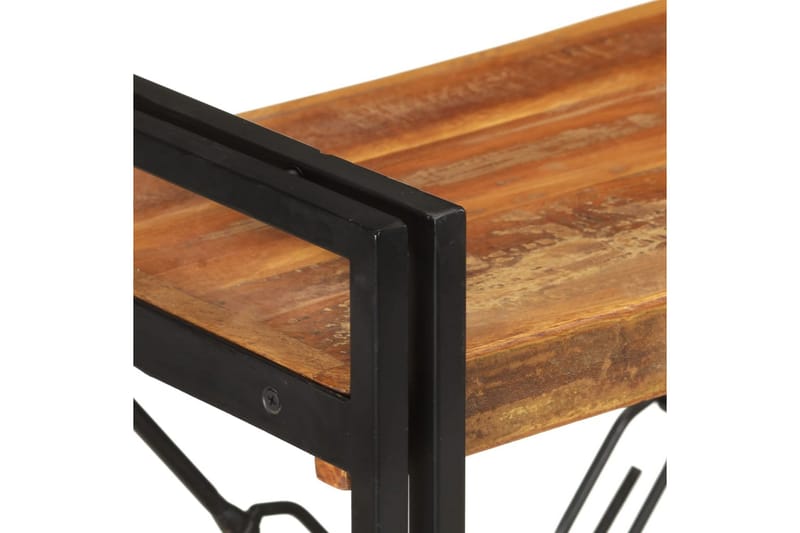 bogreol m. 3 hylder 60x30x80 cm massivt genbrugstræ - Flerfarvet - Opbevaring - Hylder & Reoler - Bogreol