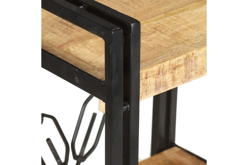 bogreol m. 3 hylder 60x30x80 cm massivt mangotræ - Brun - Opbevaring - Hylder & Reoler - Bogreol