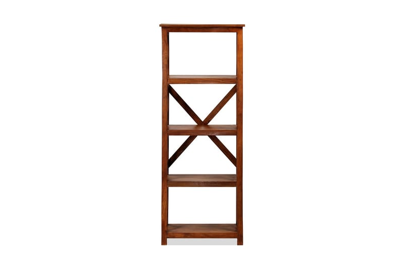 Bogreol Massivt Akacietræ Sheeshamfinish 60 X 30 X 160 Cm - Brun - Opbevaring - Hylder & Reoler - Bogreol