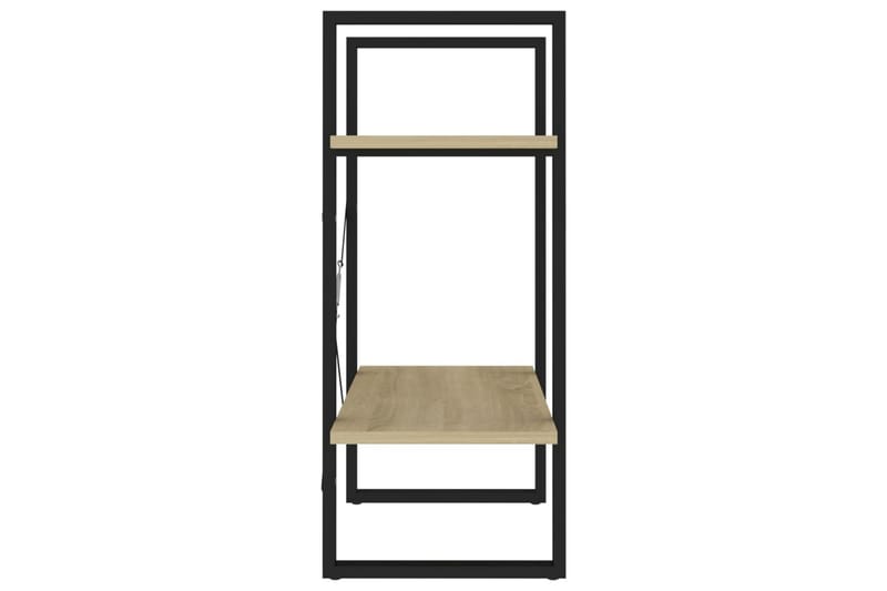 bogreol med 2 hylder 60 x 30 x 70 cm spånplade sonoma-eg - Brun - Opbevaring - Hylder & Reoler - Bogreol
