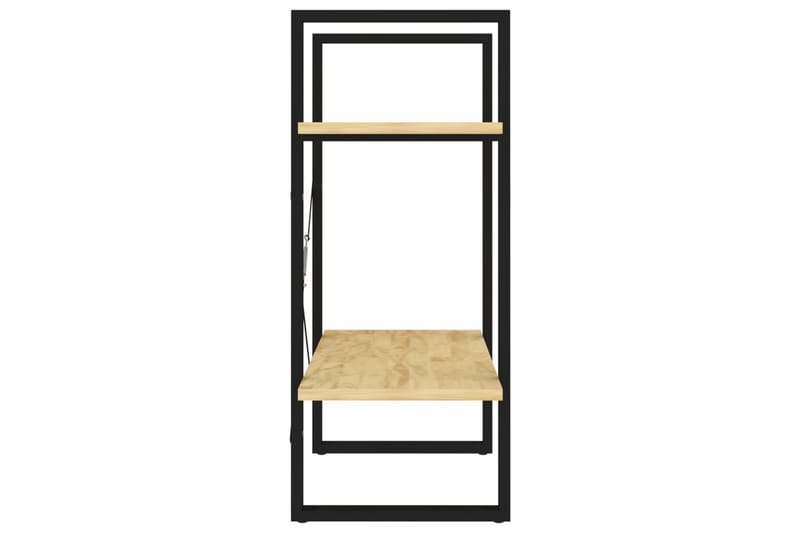 bogreol med 2 hylder 60x30x70 cm massivt fyrretræ - Brun - Opbevaring - Hylder & Reoler - Bogreol