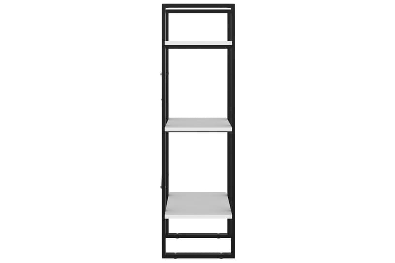 bogreol med 3 hylder 40x30x105 cm spånplade hvid - Grå - Opbevaring - Hylder & Reoler - Bogreol