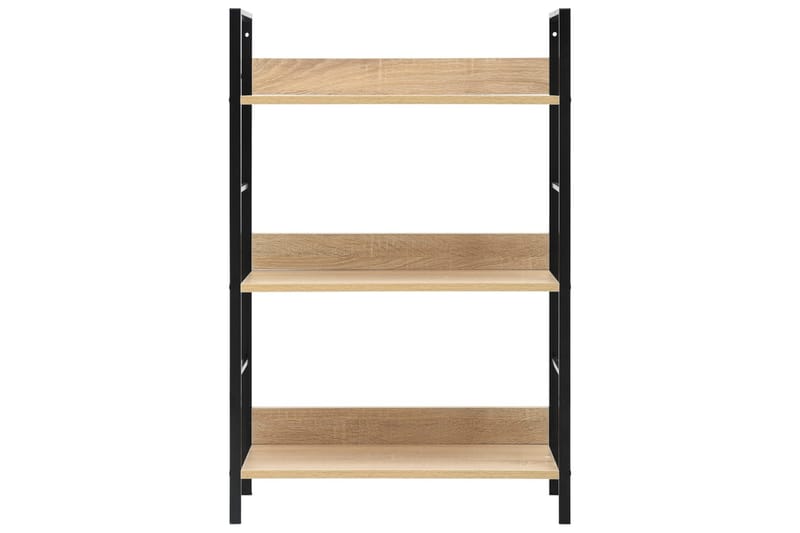 Bogreol Med 3 Hylder 60X27,6X90,5 cm Spånplade Egetræ - Opbevaring - Hylder & Reoler - Bogreol