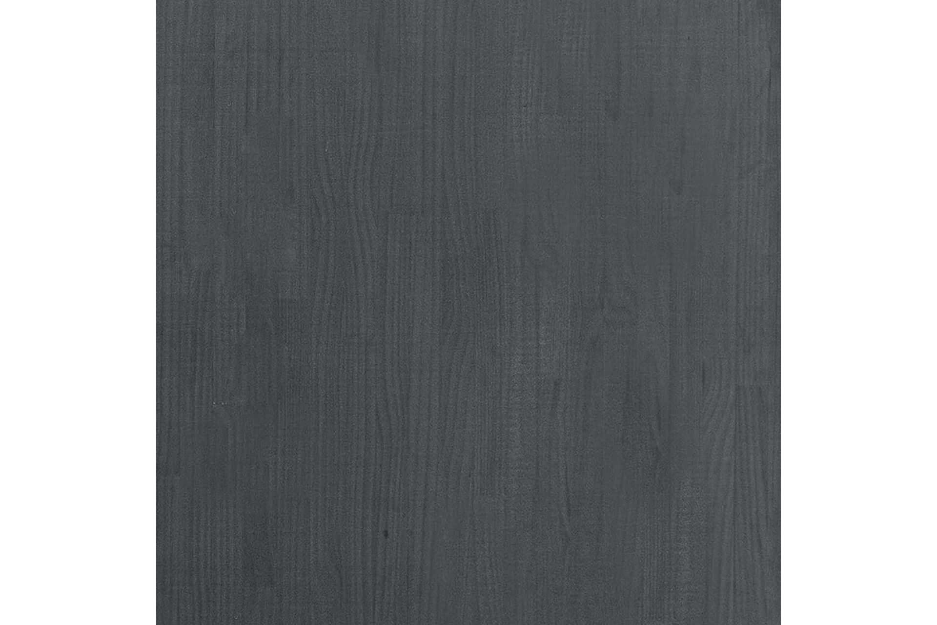 bogreol med 3 hylder 80x30x105 cm massivt fyrretræ grå - Grå - Opbevaring - Hylder & Reoler - Bogreol