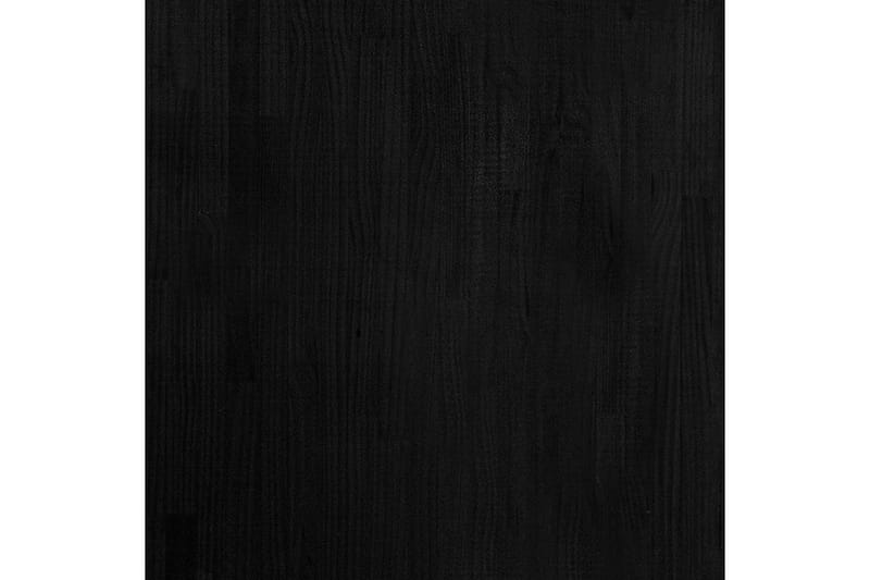 bogreol med 3 hylder 80x30x105 cm massivt fyrretræ sort - Sort - Bogreol