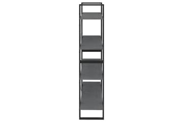 bogreol med 4 hylder 100x30x140 cm massivt fyrretræ grå - Grå - Opbevaring - Hylder & Reoler - Bogreol