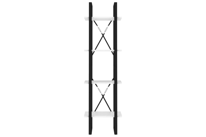 bogreol med 4 hylder 40x30x140 cm spånplade hvid - Hvid - Opbevaring - Hylder & Reoler - Bogreol