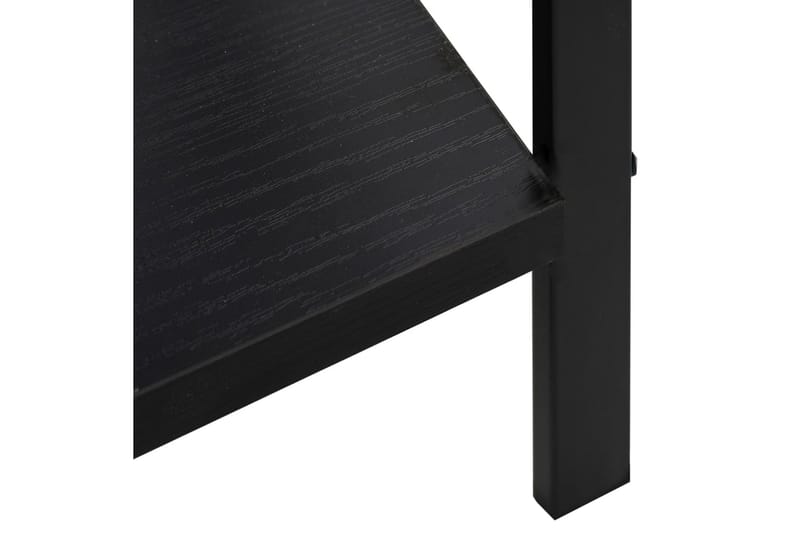 Bogreol Med 4 Hylder 60X27,6X124,5 cm Spånplade Sort - Opbevaring - Hylder & Reoler - Bogreol