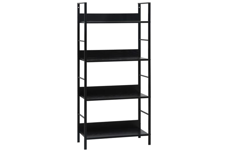 Bogreol Med 4 Hylder 60X27,6X124,5 cm Spånplade Sort - Opbevaring - Hylder & Reoler - Bogreol