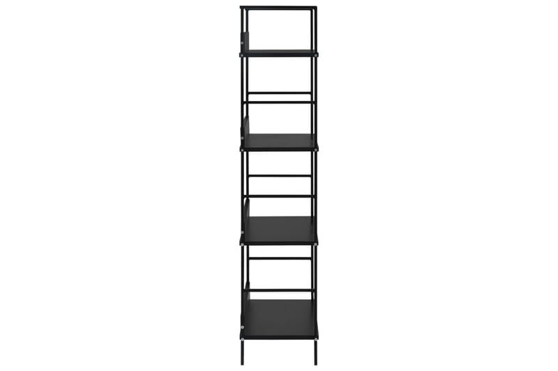 Bogreol Med 4 Hylder 60X27,6X124,5 cm Spånplade Sort - Opbevaring - Hylder & Reoler - Bogreol