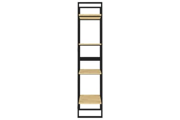 bogreol med 4 hylder 60x30x140 cm massivt fyrretræ - Brun - Opbevaring - Hylder & Reoler - Bogreol