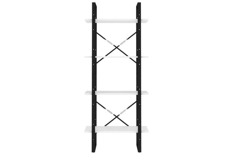 bogreol med 4 hylder 60x30x140 cm spånplade hvid - Hvid - Opbevaring - Hylder & Reoler - Bogreol