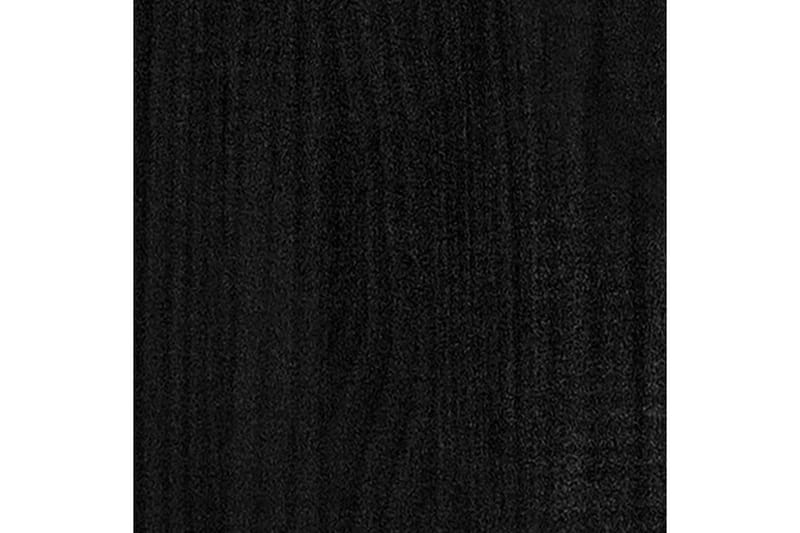 bogreol med 5 hylder 40x30x175 cm fyrretræ sort - Sort - Bogreol