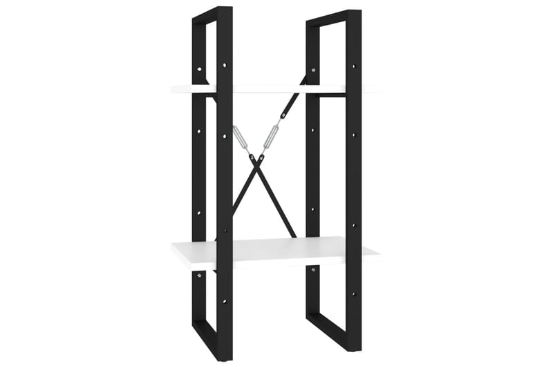 bogreol med 5 hylder 40x30x175 cm spånplade hvid - Hvid - Opbevaring - Hylder & Reoler - Bogreol
