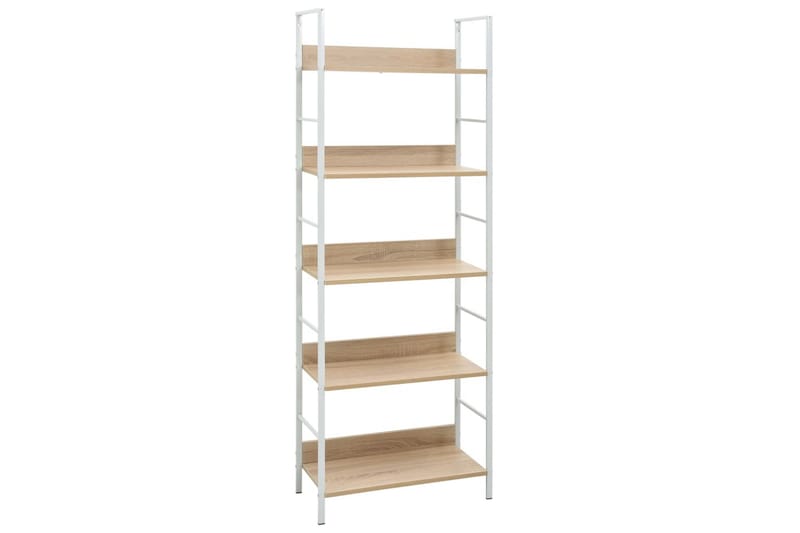 Bogreol Med 5 Hylder 60X27,6X158,5 cm Spånplade Egetræ - Opbevaring - Hylder & Reoler - Bogreol