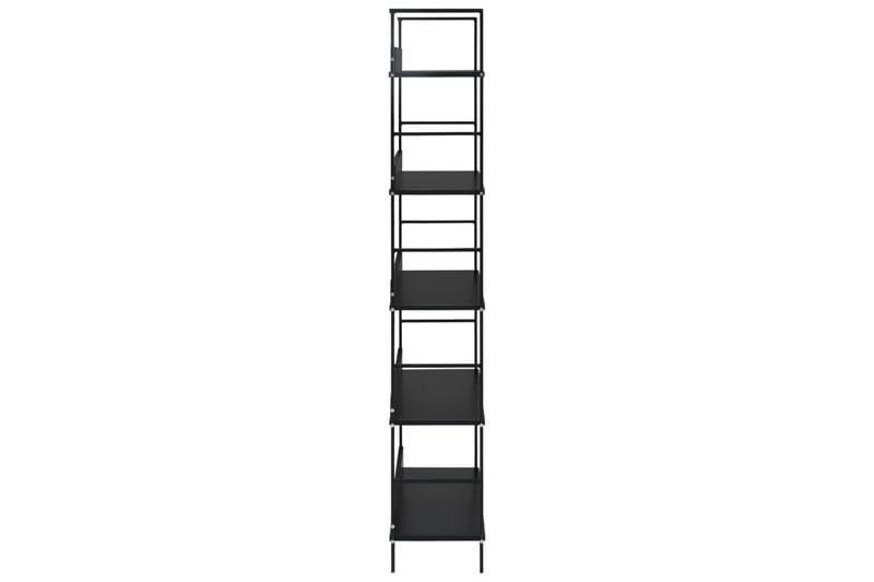 Bogreol Med 5 Hylder 60X27,6X158,5 cm Spånplade Sort - Opbevaring - Hylder & Reoler - Bogreol