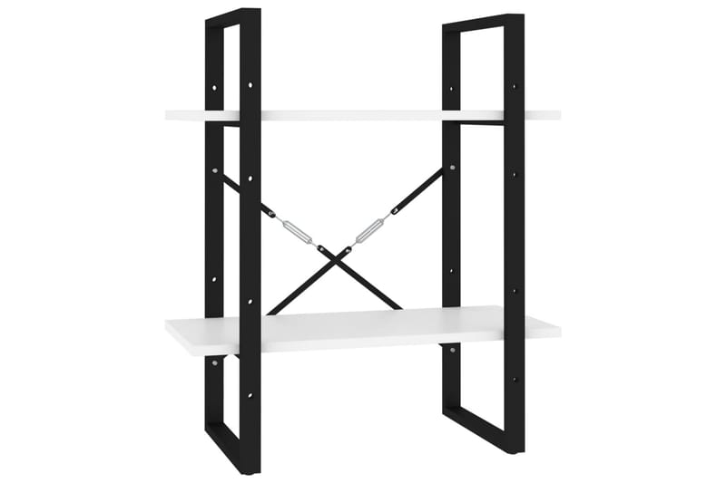 bogreol med 5 hylder 60x30x175 cm spånplade hvid - Hvid - Opbevaring - Hylder & Reoler - Bogreol